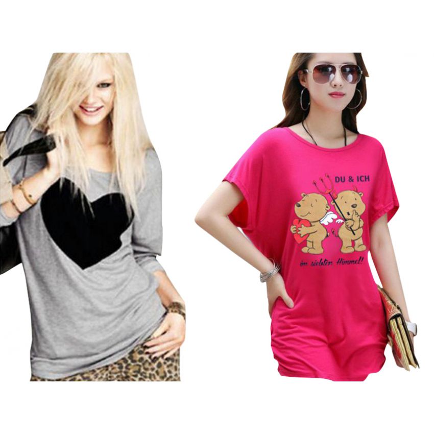 Deal 2 Pack T Shirts For Womens 